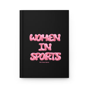 Women In Sports Hard Cover Black Journal