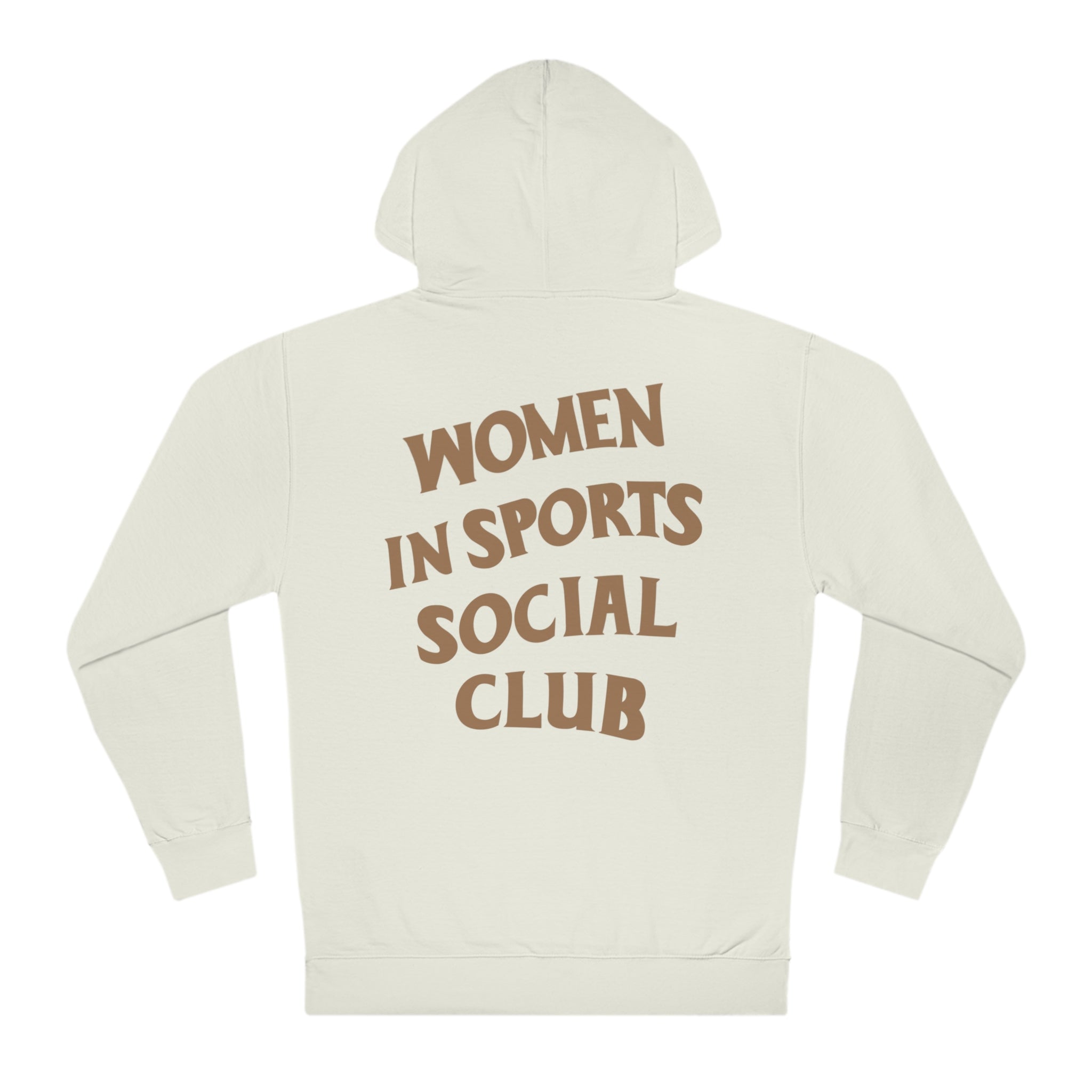 Women In Sports Social Club Hoodie: Nude Logo