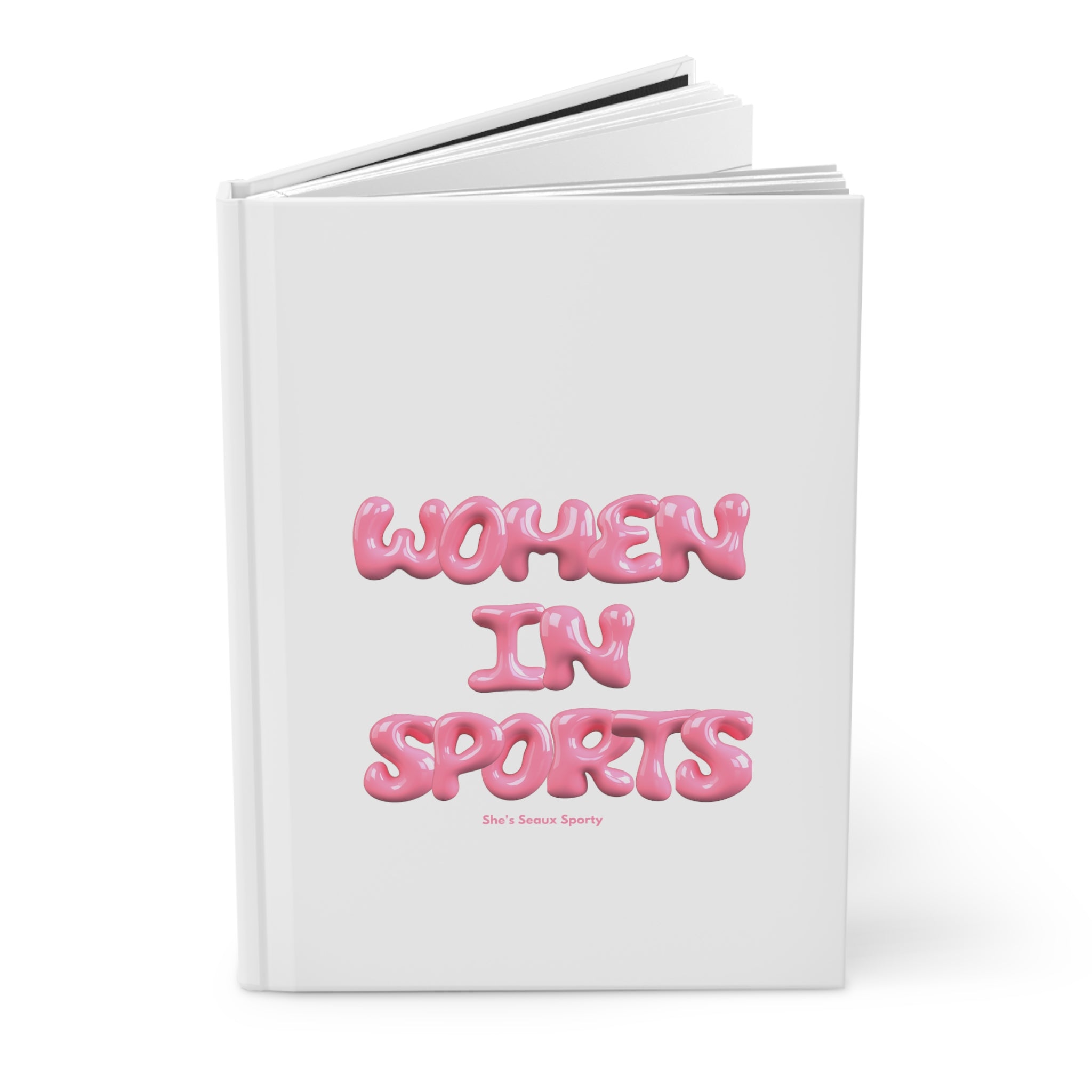 Women In Sports Hardcover White Journal