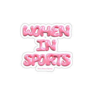 Women In Sports Barbie Pink Sticker