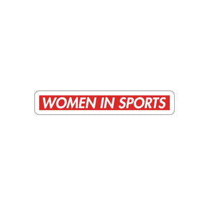 Women In Sports Block Logo Sticker