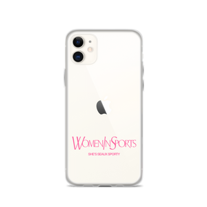 Women In Sports iPhone Case | Pink Logo