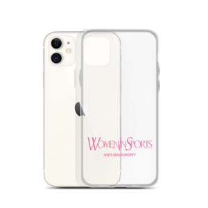 Women In Sports iPhone Case | Pink Logo