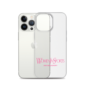 Women In Sports iPhone Case | Pink Logo