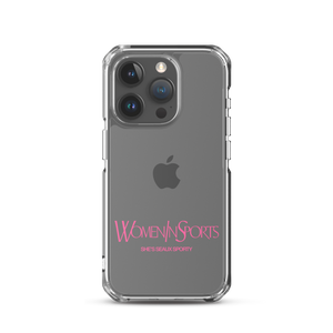 Women In Sports iPhone Case | Pink Logo