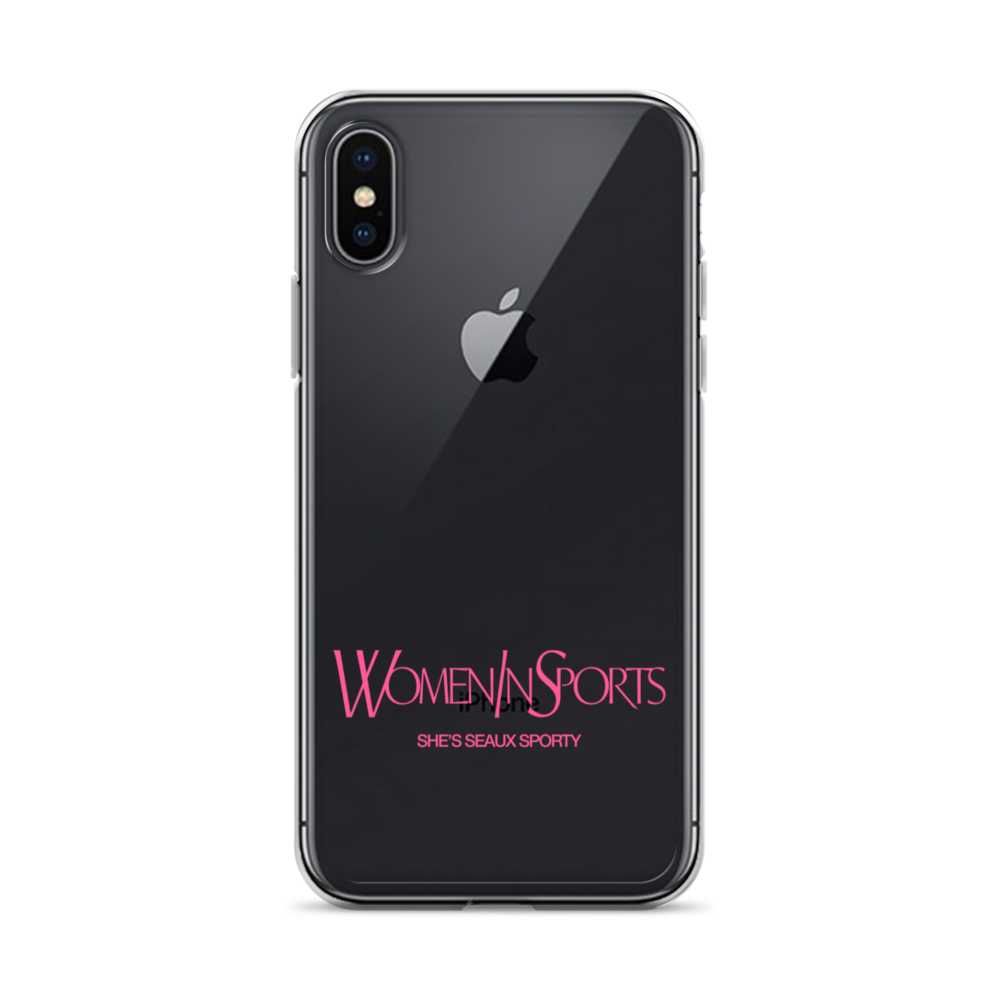 Women In Sports iPhone Case | Pink Logo