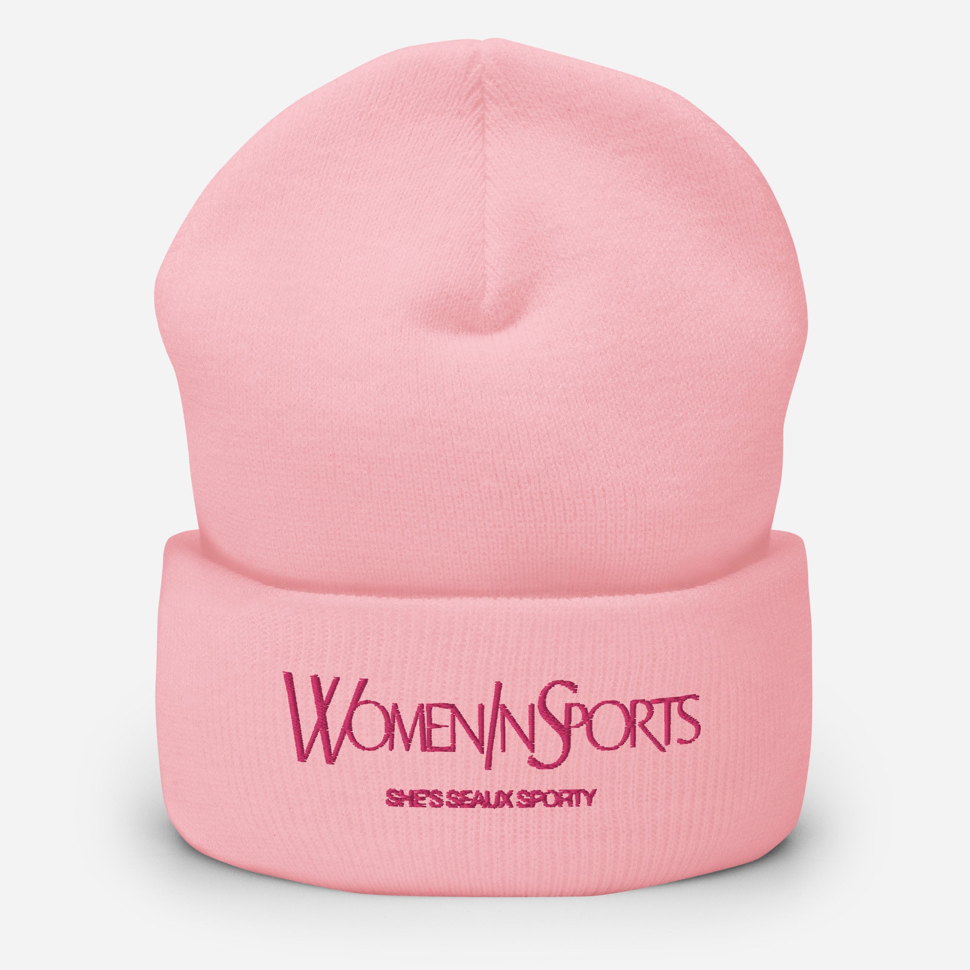 Women In Sports Beanie | Pink Logo