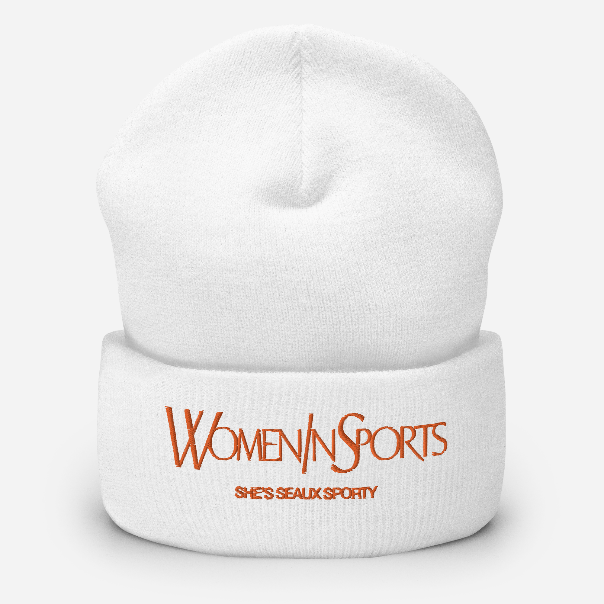 Women In Sports Beanie | Orange Logo