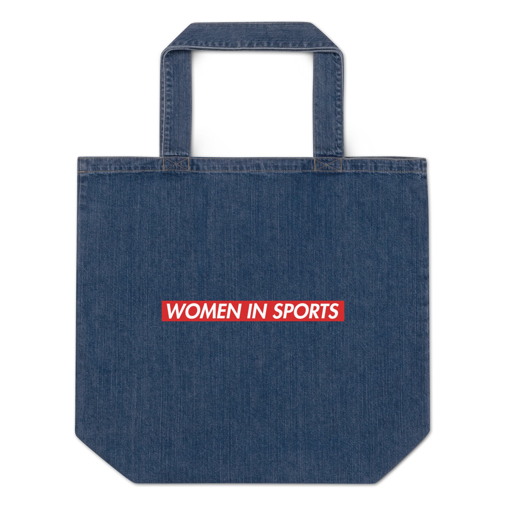 Women In Sports Block Logo Denim Bag